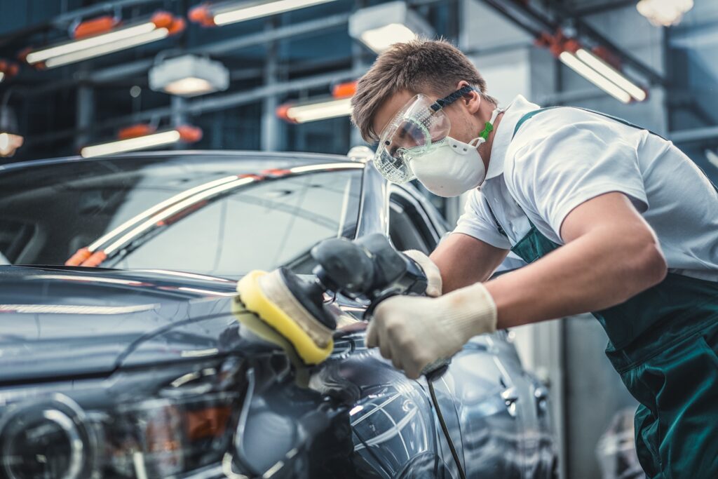 Mechanic in service